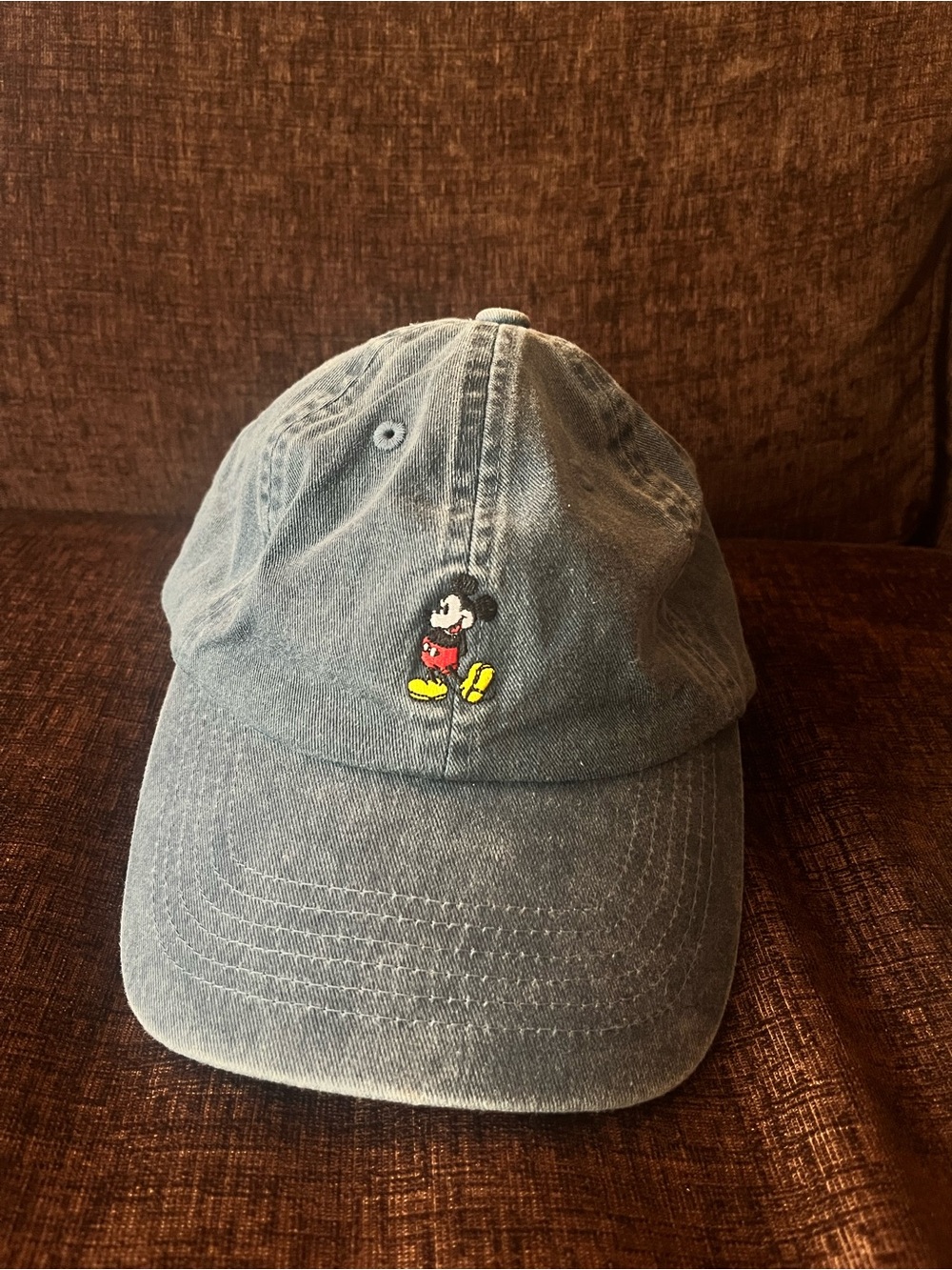 Mickey Mouse Embroidered Denim Hat